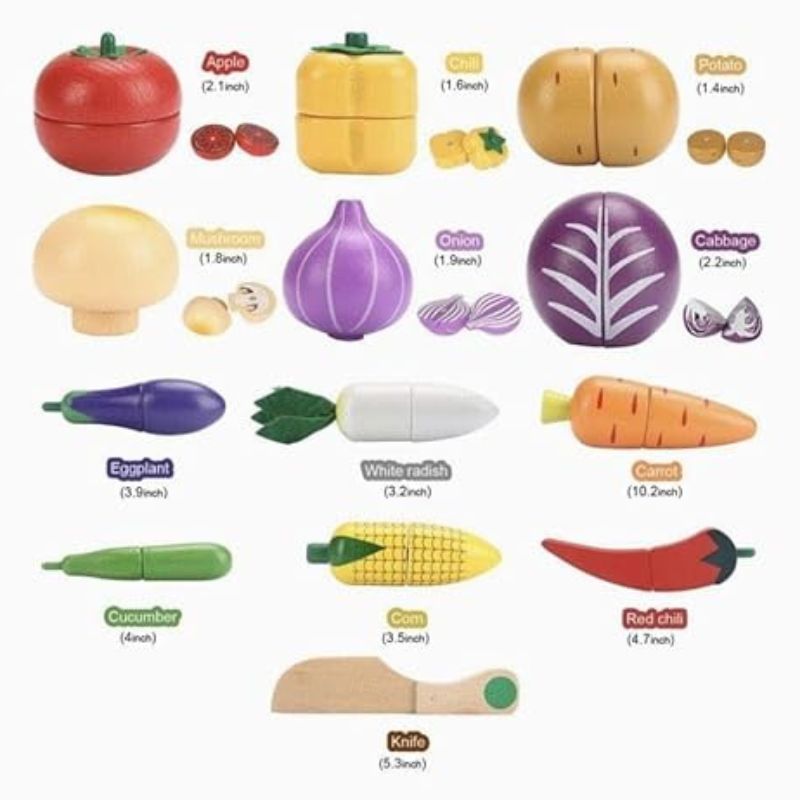 Wooden cutting Vegetable Basket