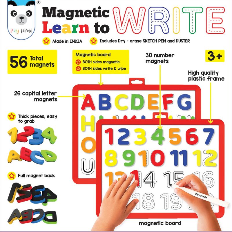 Magnetic Learn to Write Capital Letters & Numbers