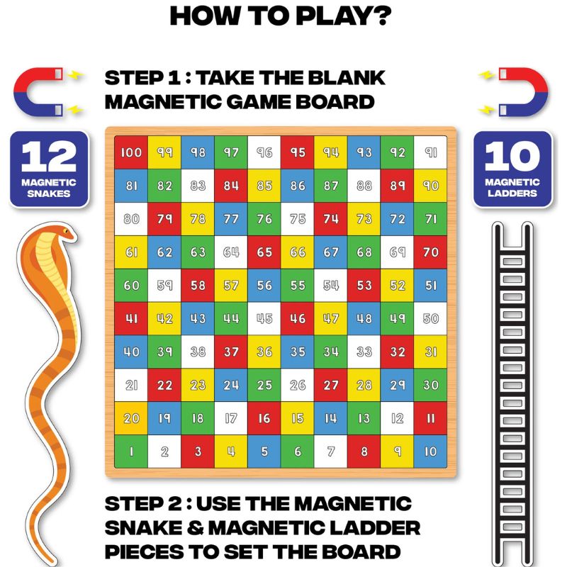 Magnetic Snakes & Ladders Infinity Big
