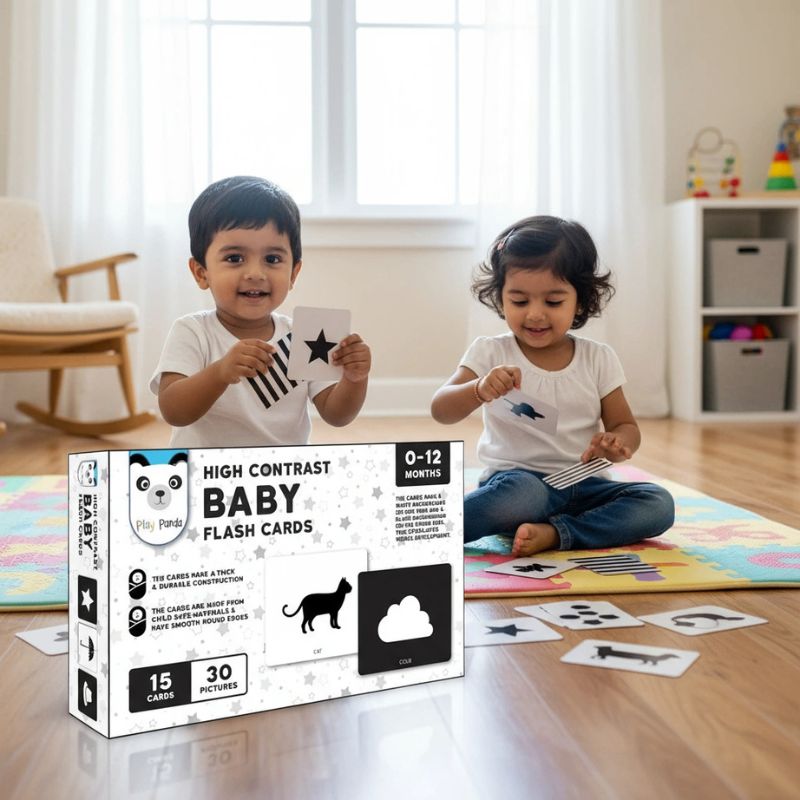 High Contrast Baby Flash Cards (30 Pictures) (Pack Of 6)
