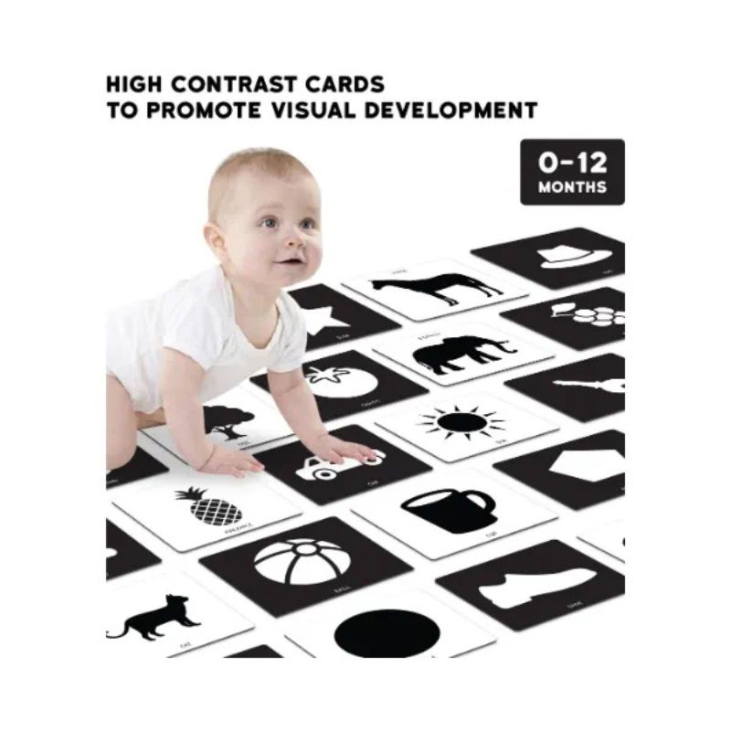 High Contrast Baby Flash Cards (30 Pictures) (Pack Of 6)