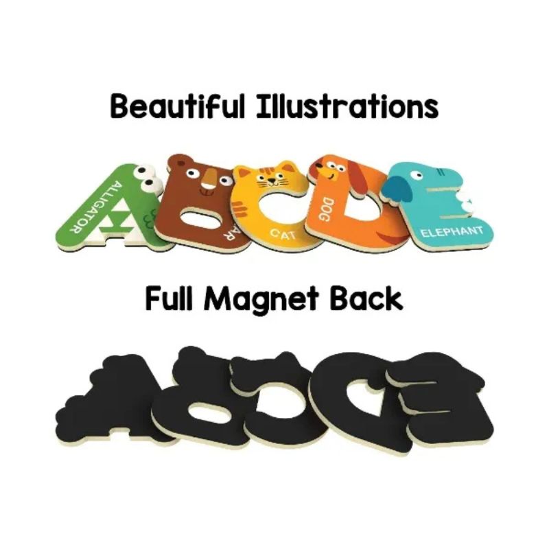 ABC Magnets Capital Letter Animals Theme