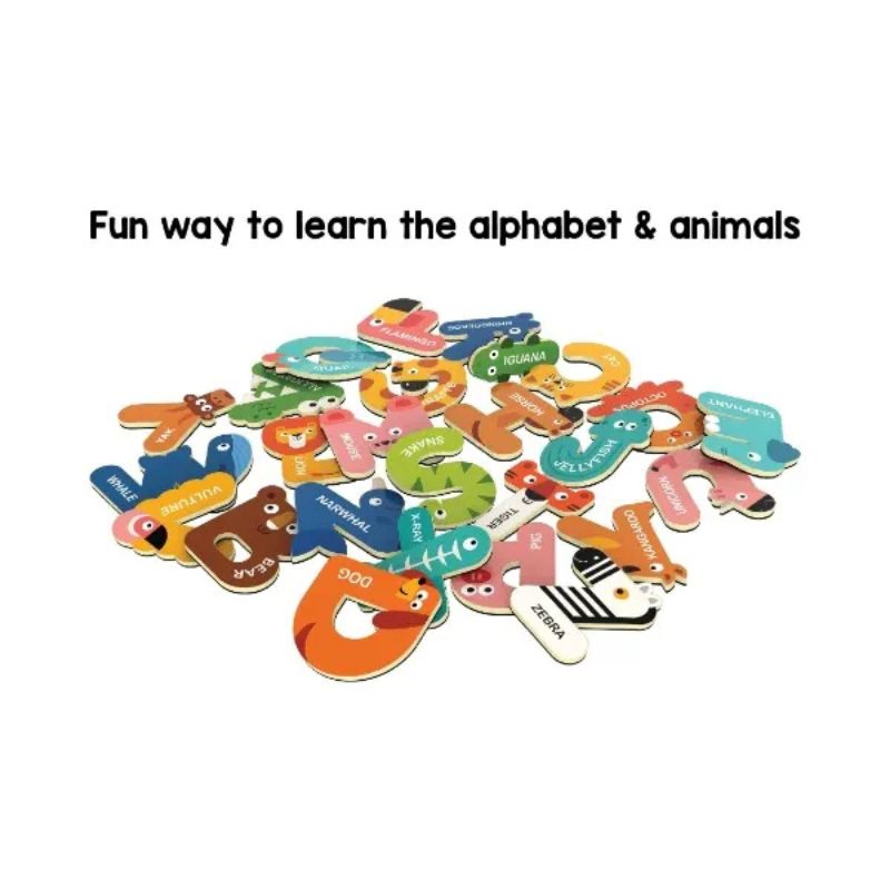 ABC Magnets Capital Letter Animals Theme