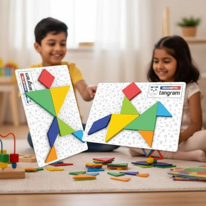 Magnetic Tangram Human Figures