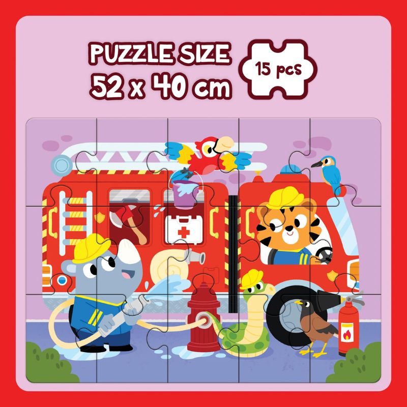 Jumbo Floor Puzzle Fire Truck