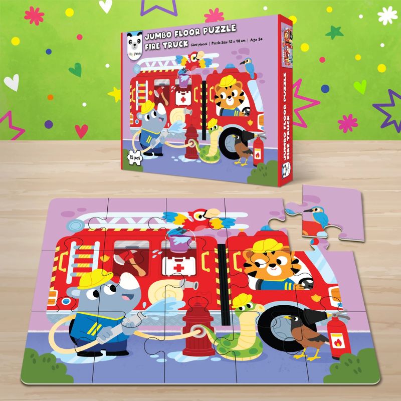 Jumbo Floor Puzzle Fire Truck
