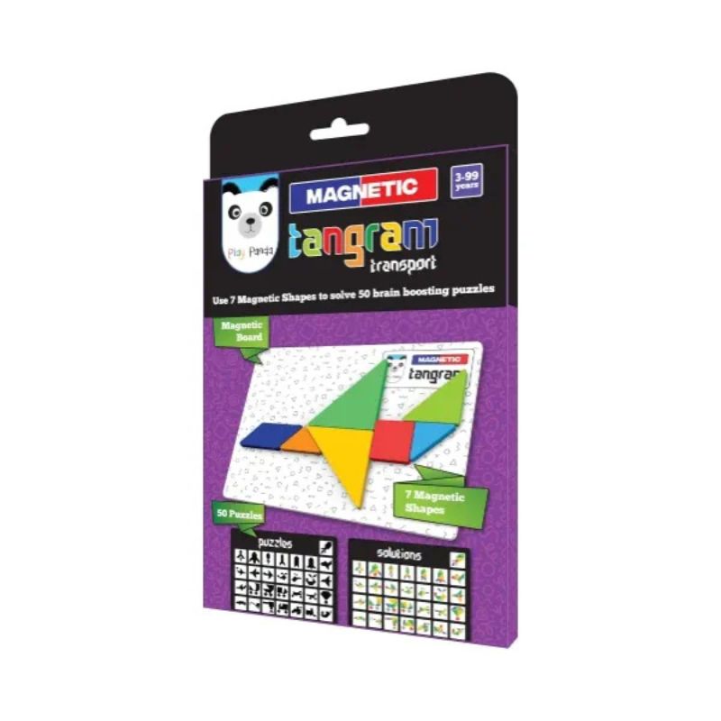 Magnetic Tangram Puzzle Transport (Pack Of 12)