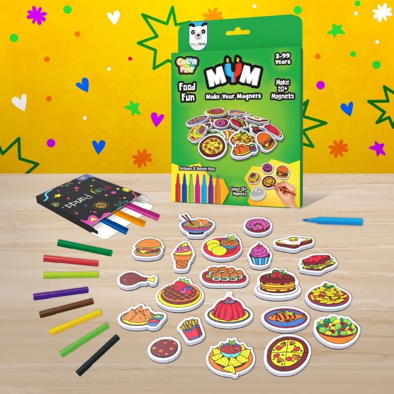 MYM Colour & Play Food Fun (Pack Of 6)