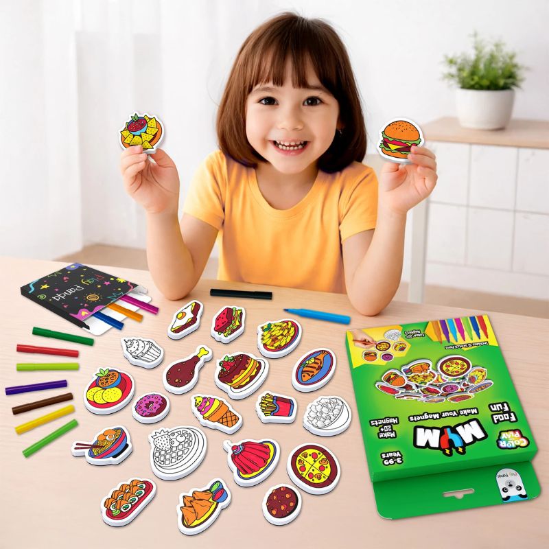 MYM Colour & Play Food Fun (Pack Of 6)