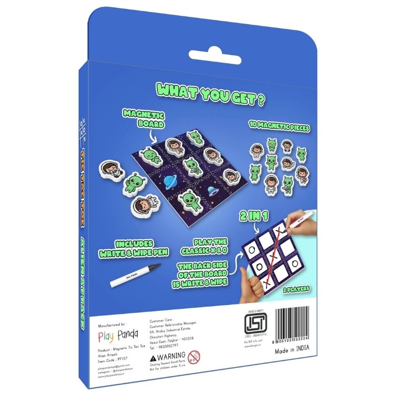 Tic Tac Toe Alien Attack(Pack Of 12)
