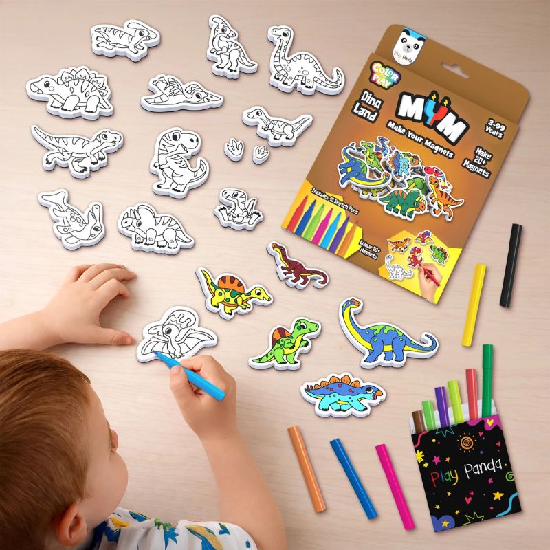 MYM Colour & Play Dino Land (Pack Of 6)