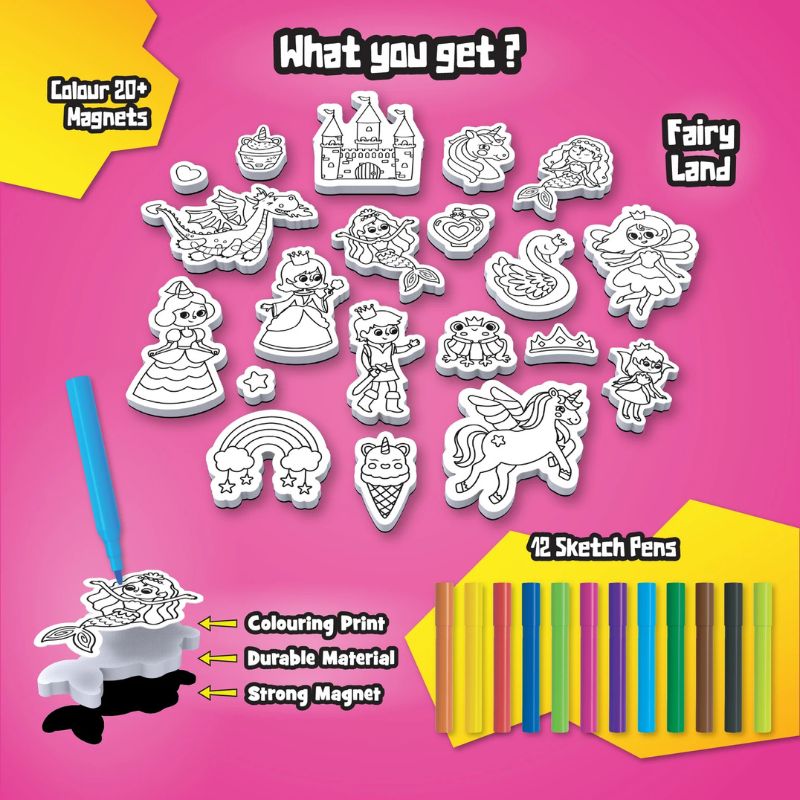 MYM Colour & Play Fairy Land (Pack Of 6)