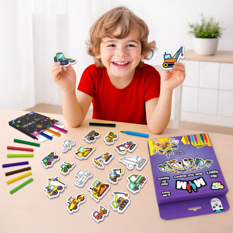 MYM Colour & Play Mini Diggers (Pack Of 6)